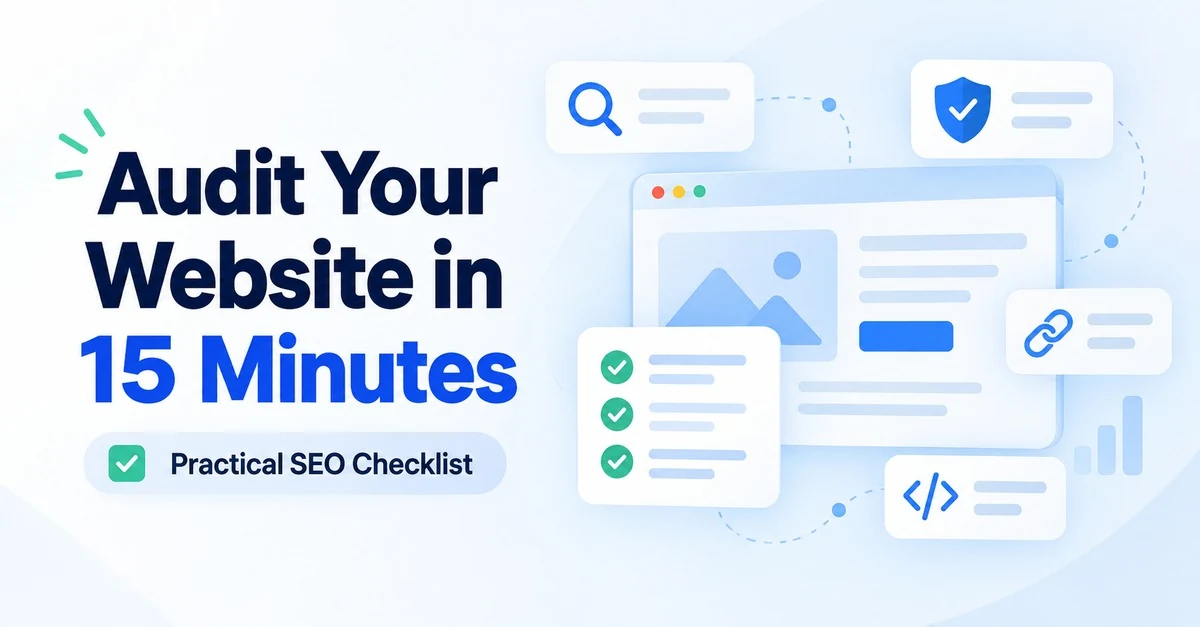 How to Audit a Website for SEO in 15 Minutes: A Practical Checklist